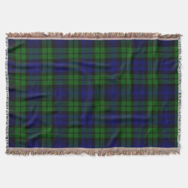 Couverture Tartan vert et marine (Devant)