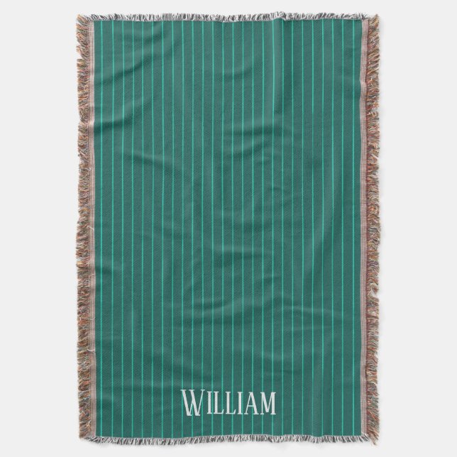 Couverture Teal pinstripes (devant Vertical)