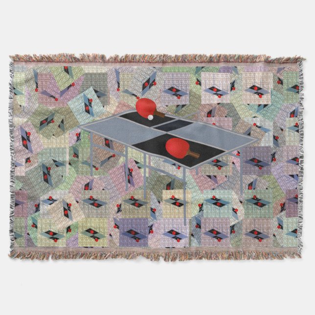Couverture Tennis de table Design d'art Abstrait, (Devant)