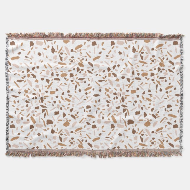 Couverture Terrazzo Brown et Beige et White (Devant)