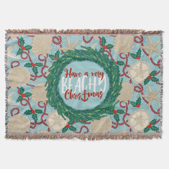 Couverture Terre de Noël sur la côte tropicale de la mer - Ro (Devant)