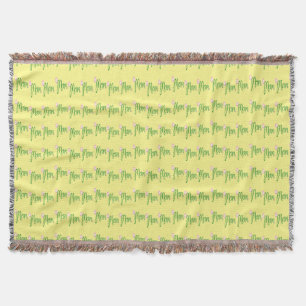 Couverture Texte de maman verte sur jaune
