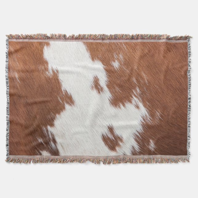 Couverture texture Brown et blanche de la vache (Devant)