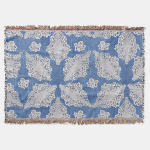 Couverture Texture de Denim avec Motif de répétition de dente