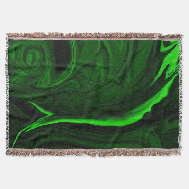 Couverture texture pierre de malachite verte (Devant)