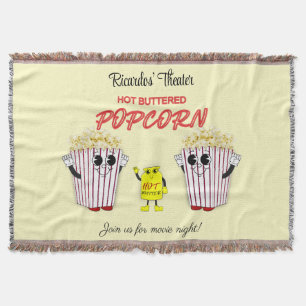 Couverture Théâtre de cinéma familial avec pop-corn à beurre