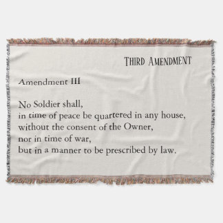 Couverture Third Amendment Constitution Protest