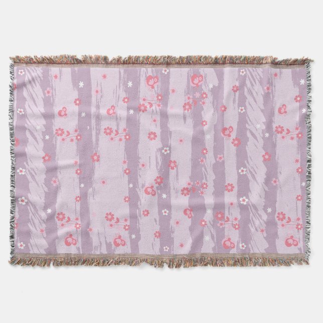 Couverture Throw Blanket – Butterfly Garden (Devant)