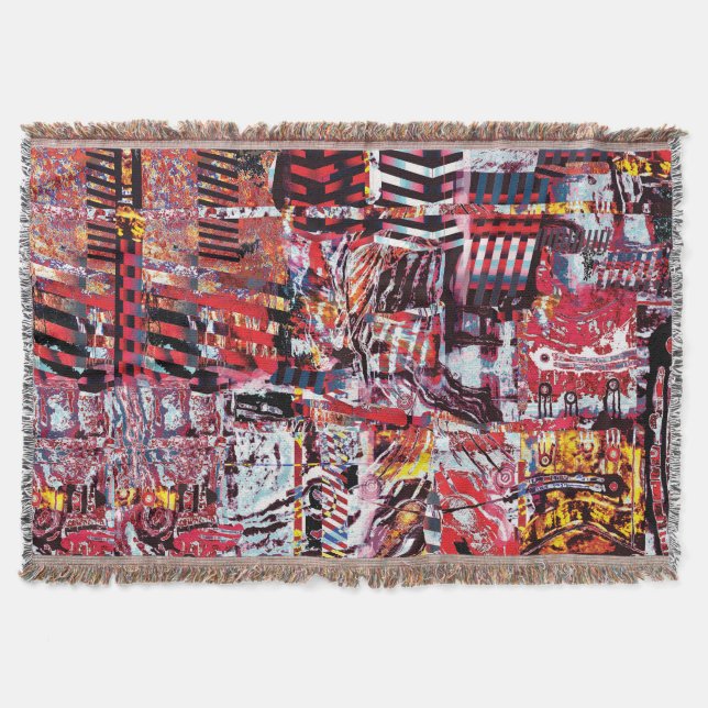 Couverture Throw Blanket – Fragmented Pulse (Devant)