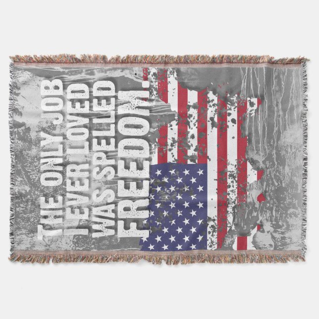 Couverture Throw Blanket – Freedom Job (Devant)