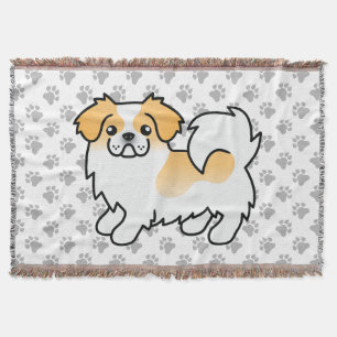 Couverture Tibétain Spaniel Parti-Couleur Faon Chien de Dessi