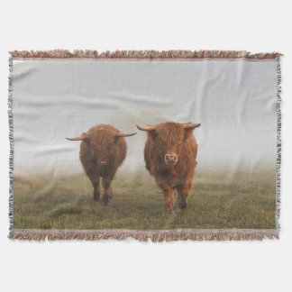 Couverture tissée Highland Cow