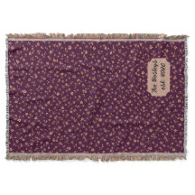 Couverture tissée personnalisée avec nom de famill