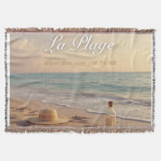 Couverture Tissée Plage Tropicale