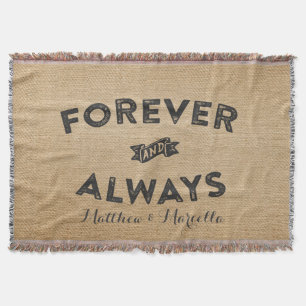 Couverture Toile de jute pour toujours et toujours