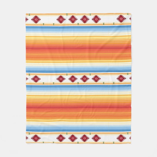 Couverture traditionnelle de Serape de Mexicain (Devant)