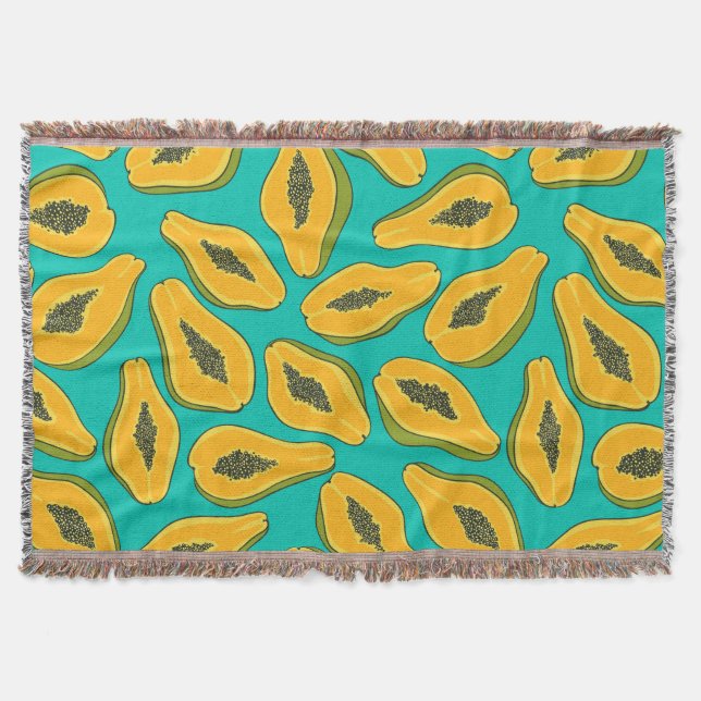 Couverture Tranches de papaye turquoise (Devant)