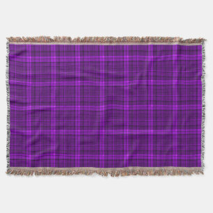 Couverture Très belle à damiers motif de violet