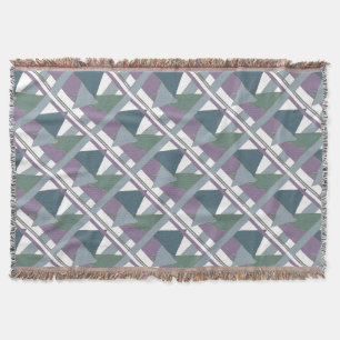 Couverture Triangle géométrique Motif bleu violet vert