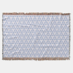 Couverture Triangles décoratifs Bleu Blanc