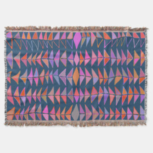 Couverture Triangles géométriques Abstraits en bleu