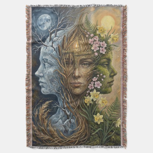 Couverture Triple Goddess Winter to Spring Imbolc Fantasy Art (devant Vertical)