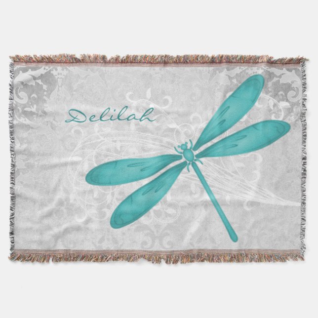 Couverture Turquoise Lingette Personnalisée (Devant)