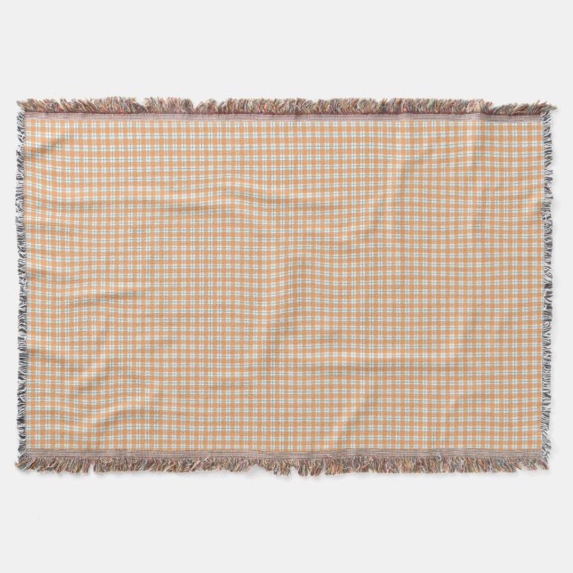 Couverture Two images of a woven blanket featuring a beige  (Devant)