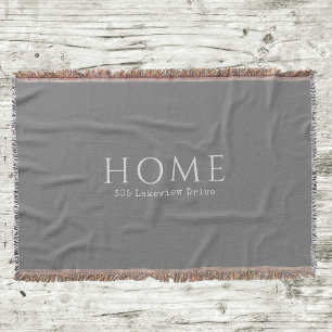 Couverture Typographie domestique moderne avec votre adresse