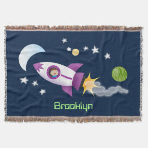 Couverture Un adorable vaisseau-fusée dans l'espace dessin an