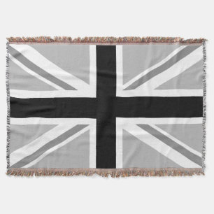 Couverture Union Jack/monochrome de drapeau