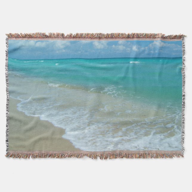 Couverture Vagues blanches d'Aqua lumineux se brisant sur le (Devant)