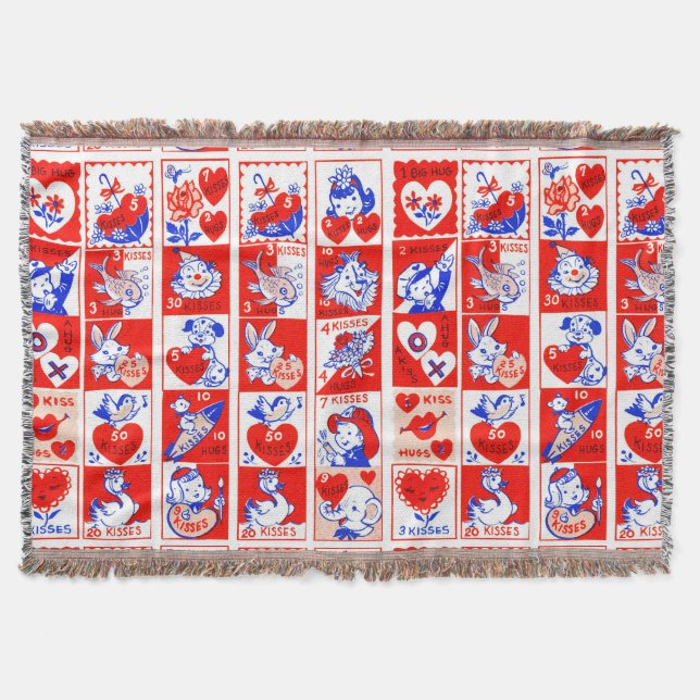 Couverture Valentine Retro Love Hugs Motif (Devant)
