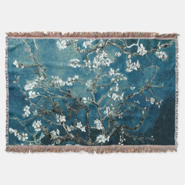 Couverture Van Gogh Almond Blossoms : Turquoise foncé (Devant)