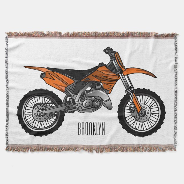 Couverture Vélo droit hors route moto / motocross dessin anim (Devant)