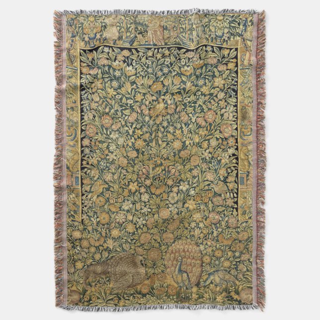 Couverture Verdure antique Paysage verdure Tapisserie Imprime (devant Vertical)