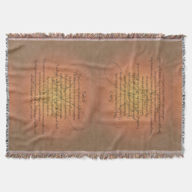 Couverture Vers chrétien de bible du psaume 23 KJV religieux (Devant)