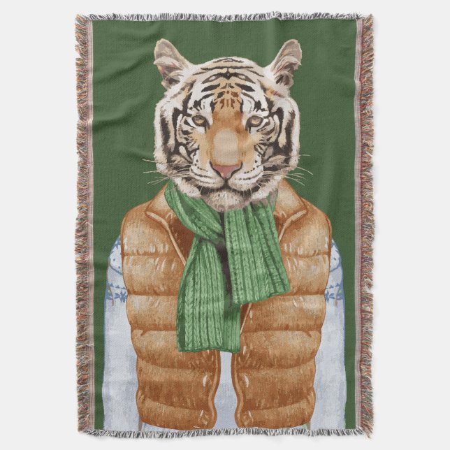 Couverture Vers le bas tigre de gilet (devant Vertical)
