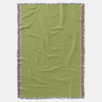 Couverture Vert couleur unie Avocat Sauge #939c43