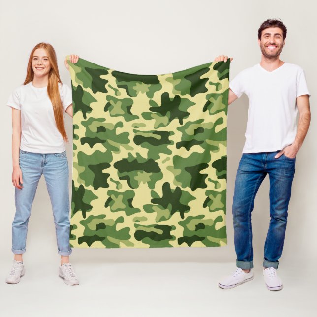 Couverture verte de décor de motif de camo de (En situation)