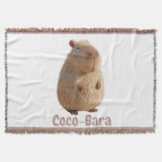 Couverture Vibes Coco-Bara. Coeur Capybara : Couture de coco (Devant)