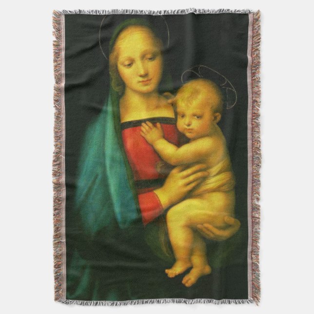 Couverture Vierge Marie Notre Dame Madonna del Granduca Throw (devant Vertical)