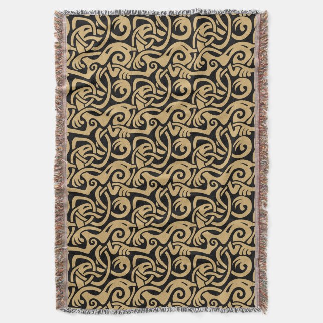 Couverture Viking Celtic Intertwining Motif animal (devant Vertical)