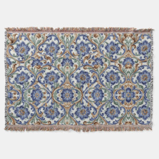 Couverture Vintage Art Nouveau  Majolica Floral Craftsman