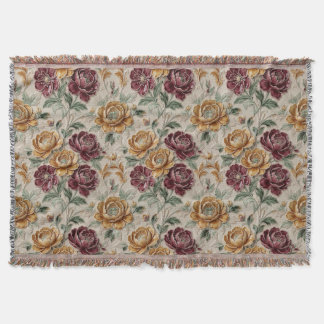 Couverture Vintage Art Nouveau  Majolica Floral Craftsman