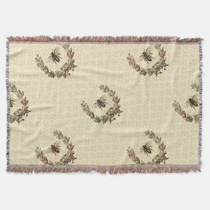 Couverture Vintage couronne d'abeilles