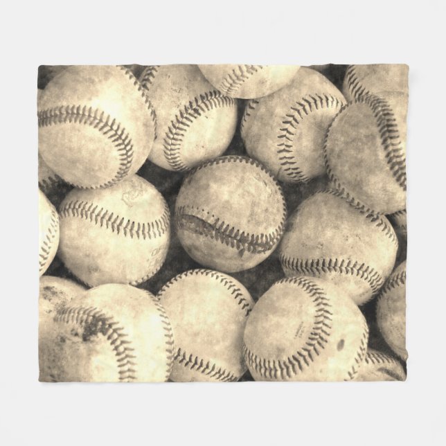 Couverture vintage d'ouatine de base-ball (Devant (Horizontal))