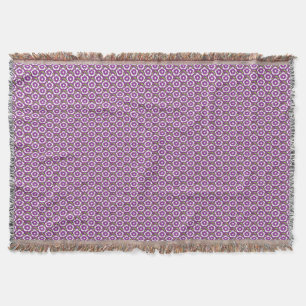 Couverture Vintage fleuri violet Dianthus Barbatus motif