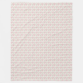 Couverture vintage rose florale - Jeu botanique