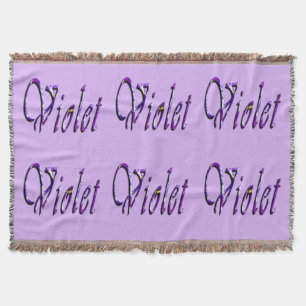 Couverture Violet Floral Violet,